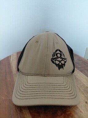 Black Helmet Apparel Firefighter Tan & Black Trucker Hat OS